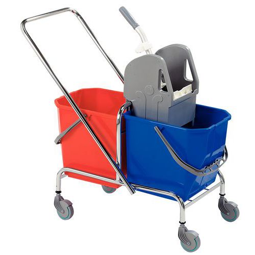 Nova Auro Carrello Con Doppio Secchio Per Mocio - Lavapavimenti Pratico - Foto 3