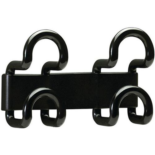 Attaccapanni da parete 2 appendini nero,