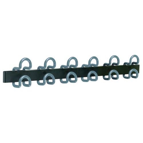 Attaccapanni da parete 6 appendini blu petrolio,