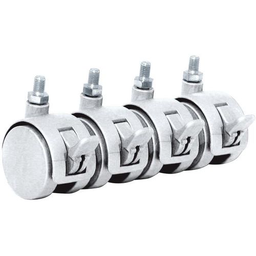 Ruota Girevole Per Espositore colore bianco Normes Durabili,