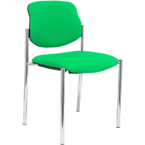 Sedia Villalgordo cromata - verde,