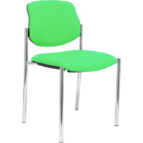 Sedia Villalgordo cromata - pistacchio,