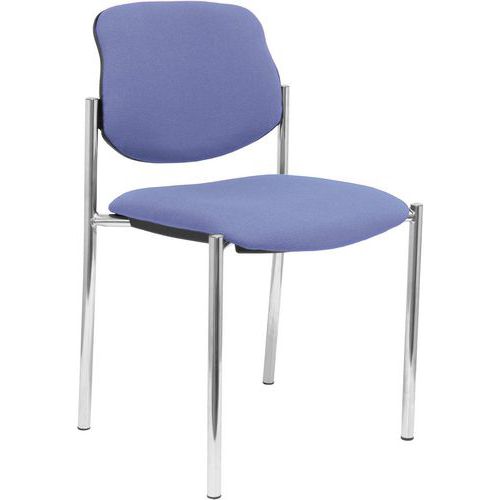 Sedia Villalgordo cromata - azzurro,,