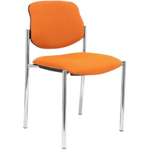 Sedia Villalgordo cromata - arancione,,