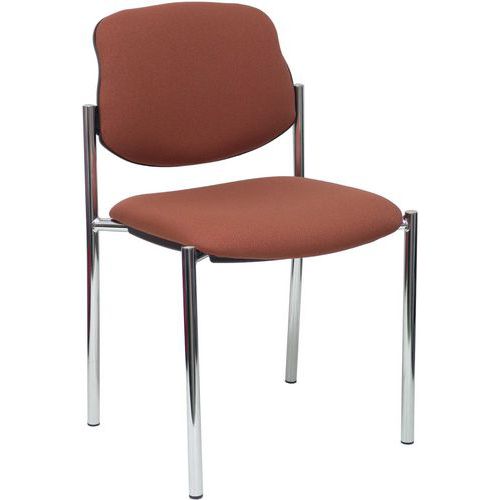 Sedia Villalgordo cromata - Marrone,,