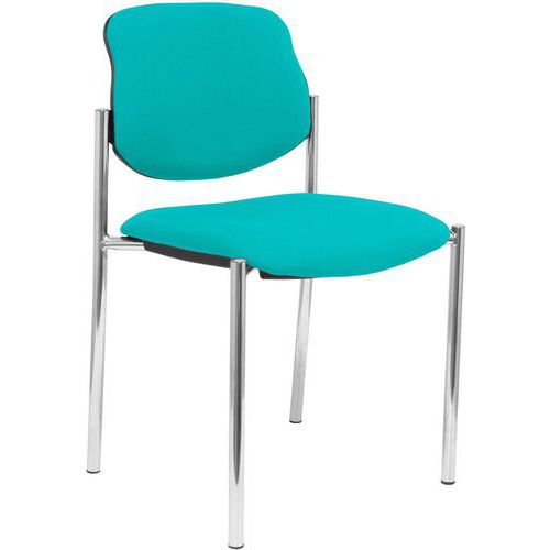 Sedia Villalgordo cromata - turchese,,