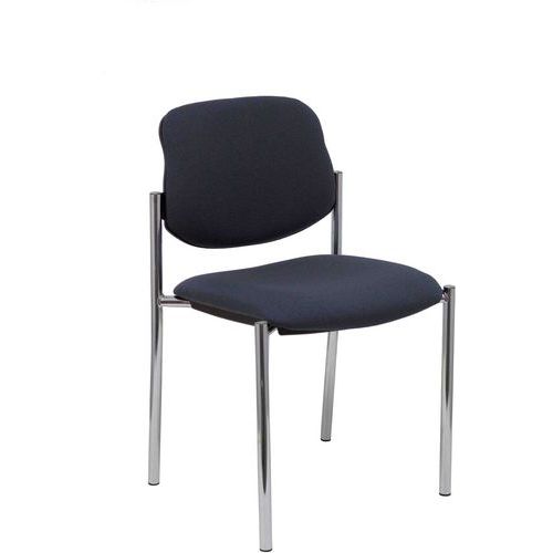 Sedia Villalgordo cromata - Grigio scuro,