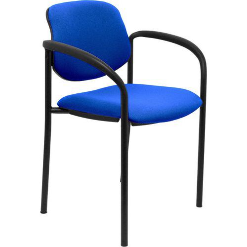 Sedia Villalgordo con braccioli fissi - blu navy,