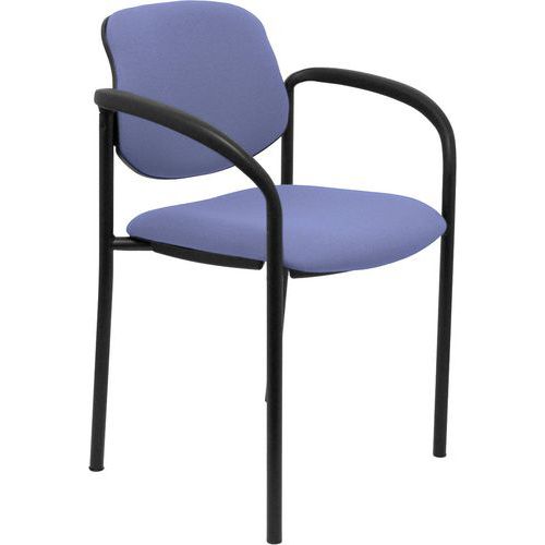 Sedia Villalgordo con braccioli fissi - azzurra,