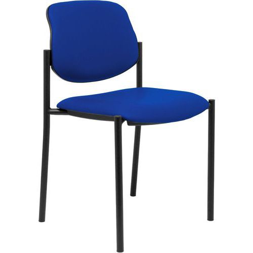 Sedia Villalgordo in similpelle - blu,