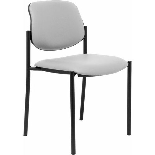 Sedia Villalgordo in similpelle - grigia,