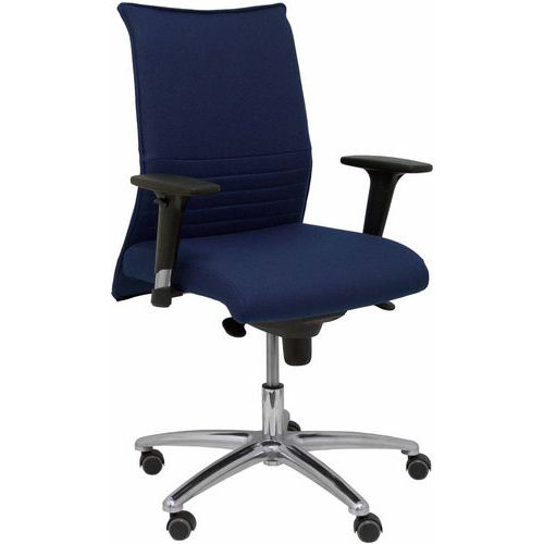 Sedia Albacete, braccioli regolabili - blu marina,,