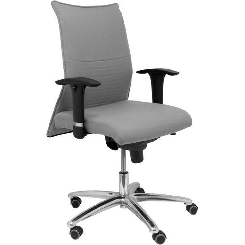 Sedia Albacete, braccioli regolabili - grigio chiaro,,
