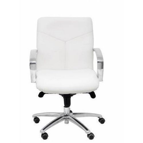 Sedia da ufficio Caudete in similpelle - Bianco,,