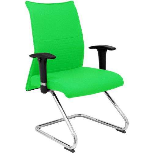 Sedia fissa Albacete con braccioli regolabili - pistacchio,