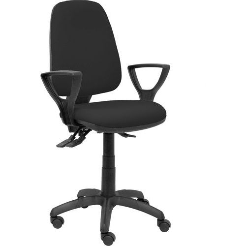 Sedia Tarancón con braccioli fissi - nero,