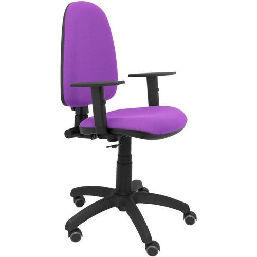 Sedia Ayna con braccio regolabile - Rotella per parquet - Lila,