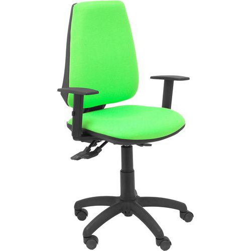 Sedia Elche S, braccio regolabile - Ruota in nylon - pistacchio,,