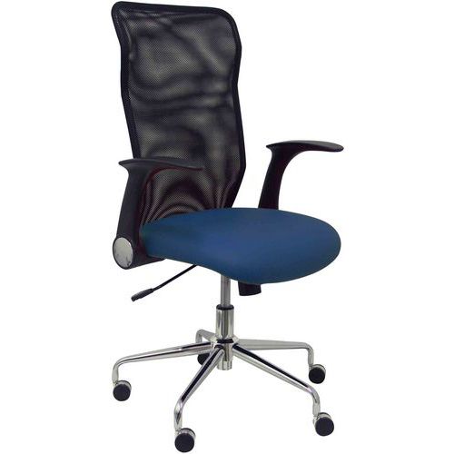 Sedia Minaya similpelle - Blu mare,