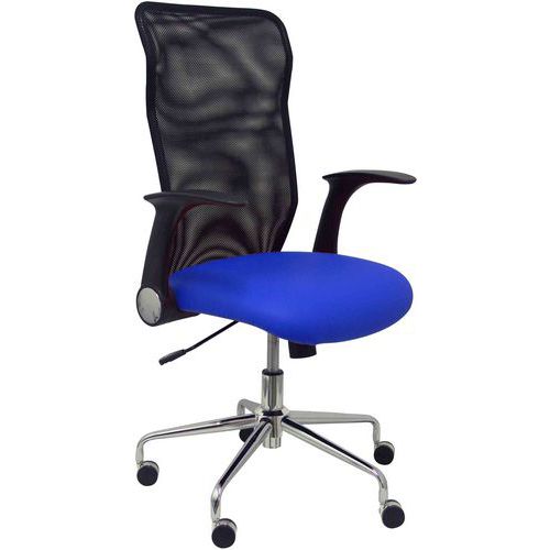 Sedia Minaya similpelle - Blu,,