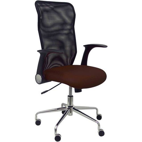 Sedia Minaya similpelle - Marrone,