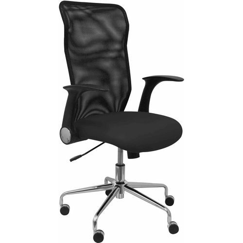 Sedia Minaya similpelle - Nero,