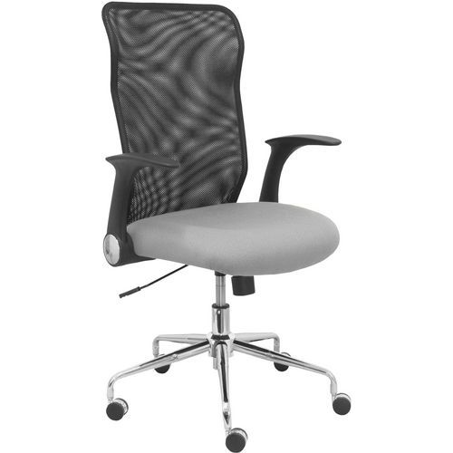 Sedia Minaya braccioli regolabili - Grigio chiaro,