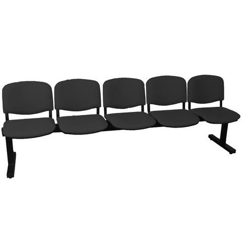 Sedia reception Alcaraz 5 posti - Nero,,