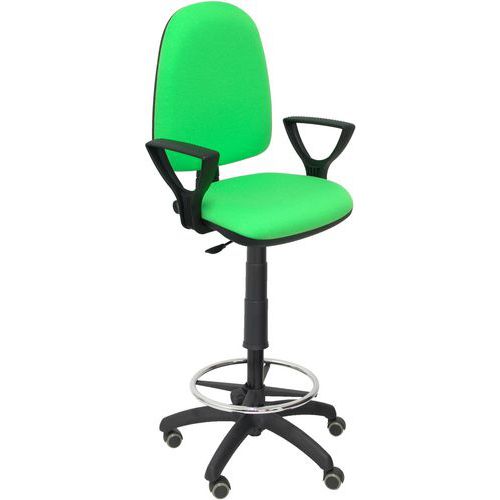 Sgabello Ayna braccio fisso - ruota per parquet - pistacchio,