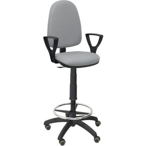 Sgabello Ayna braccio fisso - ruota per parquet - grigio chiaro,,