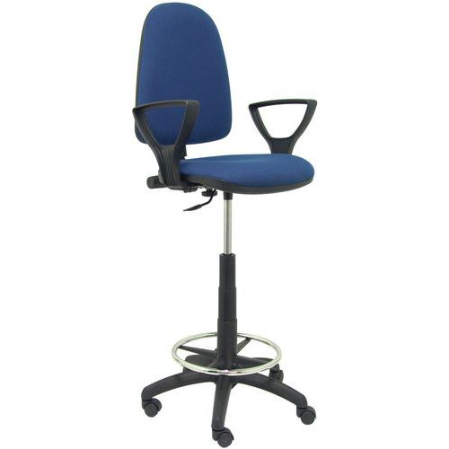 Sgabello Ayna a braccio fisso - Ruota in nylon - Blu navy,