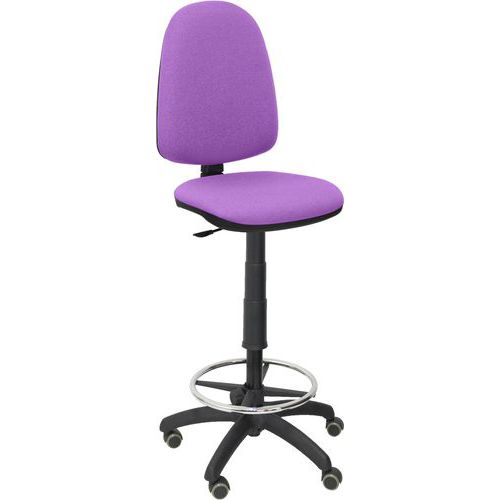 Sgabello Ayna senza braccioli - ruota per parquet - lila,