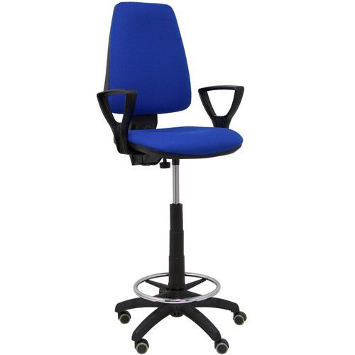 Sgabello Elche CP con braccio fisso - ruota per parquet - Blu,,