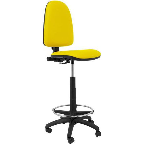 Sgabello Ayna in similpelle - Giallo,,