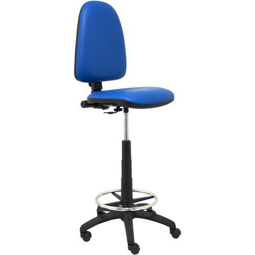 Sgabello Ayna in similpelle - blu,