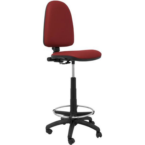 Sgabello Ayna in similpelle - bordeaux,,