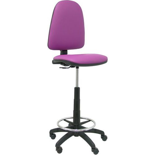 Sgabello Ayna in similpelle - Viola,,