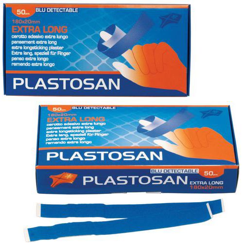 Astuccio da 50 cerotti detectabili colore blu cm.18x2,