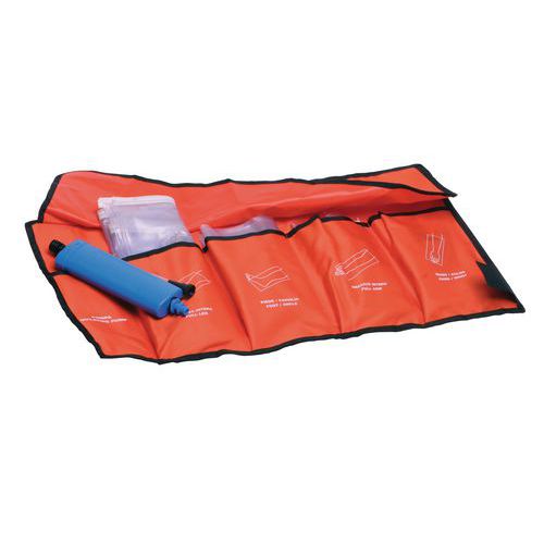 Steccobende pneumatiche set 4 pz pompa custodia 290x380 mm,