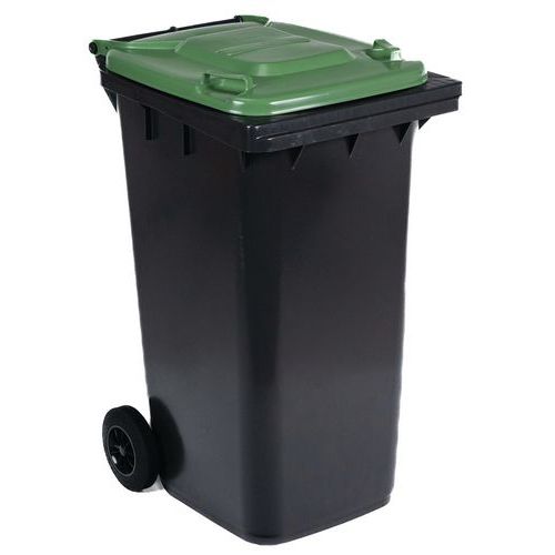 Cassonetto mobile per raccolta differenz-Verde-240L-Manutan,