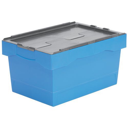 Contenitore Croco 55L Blu Cope rchio Grigio H 600X400X315,