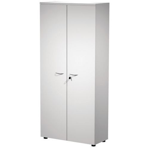 Armadio alto ante a battente bianco Solo,