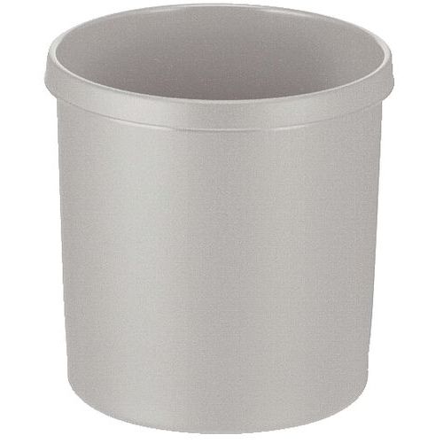 Cestino Rotondo In Plastica 18 Grigio,