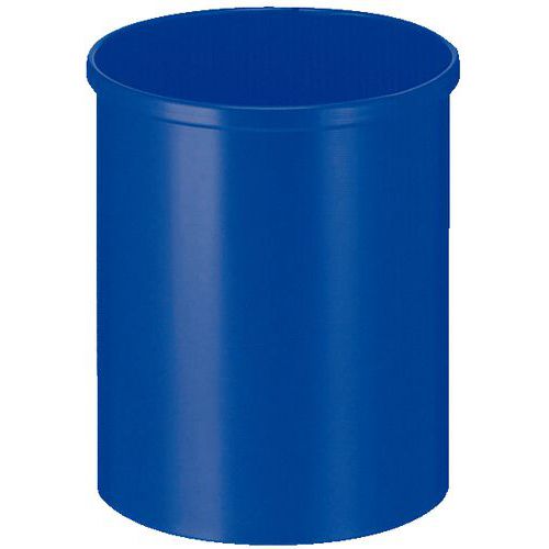 Cestino Rotondo In Plastica 18 Blu,