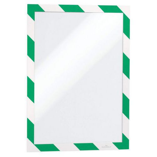 Duraframe® Security A4 adesiva verde/bianco,
