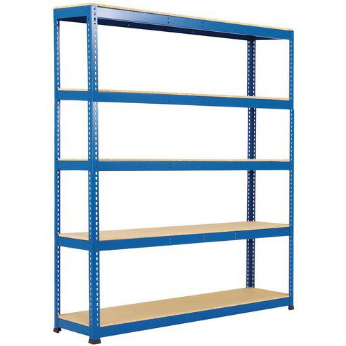 Scaffalatura per magazzino Rapid 1 1980x1525x455 blu 5 ripiani,