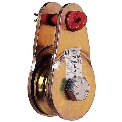 Carrucola Apribile Portata 1 T Ø 80 mm - Senza Gancio,