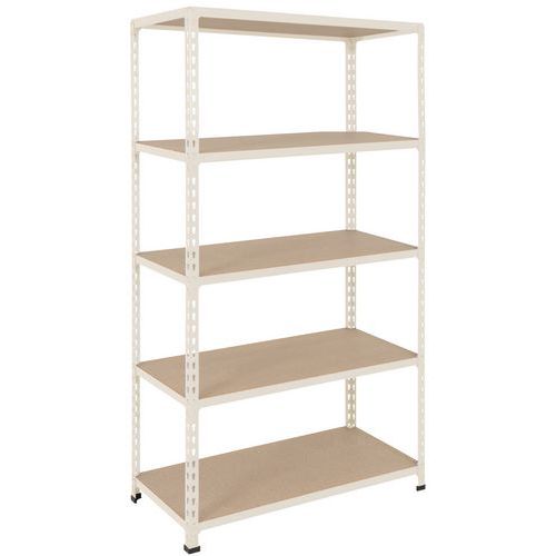 Scaffalatura Manutan Rapid 2 1830x915x380 grigia - 5 ripiani,