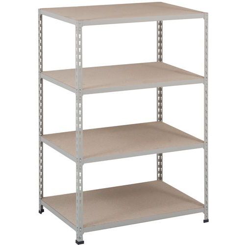 Scaffalatura Manutan Rapid 2 1980x915x455 zincata - 4 ripiani,
