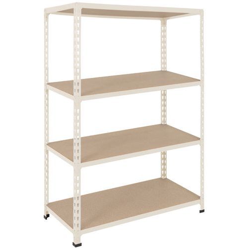 Scaffalatura Manutan Rapid 2 1830x915x380 grigia - 4 ripiani,